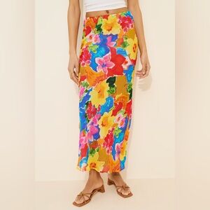 Rumored Archive Maxi Multicolor Floral Skirt
